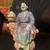 Antique Chinese Female sitting on a rock statue 2 thumbnail