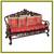 Vintage Qing Dynasty Carved Rosewood + Marble Sofa 1 thumbnail