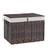 NEW 135L Wicker Storage Basket with Lid, Handwoven Large Shelf Basket 1 thumbnail