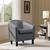 Gray accent chair for living room , office or bedroom - NEW 1 thumbnail