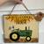 Welcome to our Farm, Country Slate Sign of Tractor & Rooster Chicken 1 thumbnail