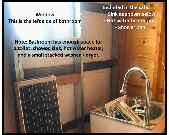 $46,000 8ft 8"wide, 52ft long, tall ceiling, custom built tiny house, must see (The Dalles)63867269715969124