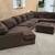 XL Brown Sectional  FREE DELIVERY 2 thumbnail
