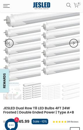 Brand New 8 Jesled T8 T12 4 Ft LED Type B Light Bulbs 24w 6000k 3000lm Fluoresce 1