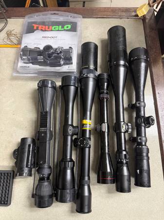 Scope lot optics bunch of scopes 1