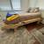 Queen Bed Frame Hand Hewn Reclaimed Antique Barn Wood Hardwood Platfor 4 thumbnail