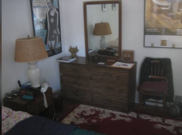 Matched bedroom set:  chest bed, mirror-bureau, nightstand 1