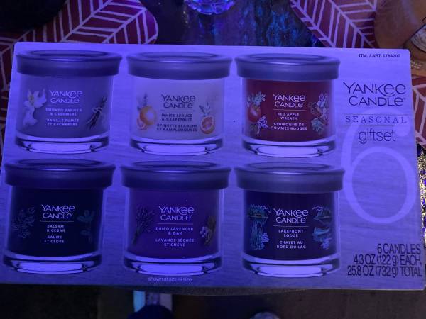 Yankee Candle gift box set 6 candles New in Box 1