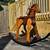 Hand Crafted, Huge folk art rocking horse on Bow Rockers. Best Offer 2 thumbnail