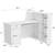 Modern White L-Shaped Reception Desk – 55” Wide – Like New! 4 thumbnail
