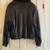 Mens Black Leather Jacket-Fur collar & lining-David Green 2 thumbnail