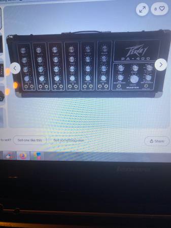 Peavey 400 PA with 2 column speakers 1