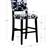Set of two! Linon Cole Wooden Black Barstool with 30" Seat Height and 8 thumbnail