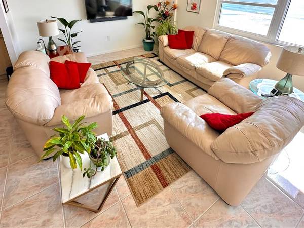 3 piece leather sofa set 1