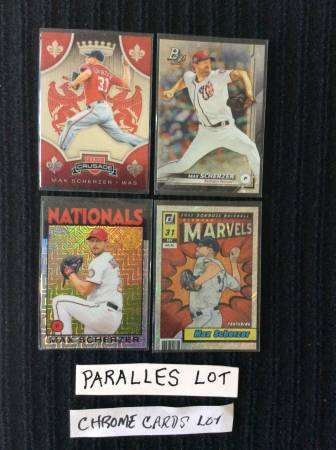 Max SCHERZER lot, Chrome Parallels, 30 cards 1