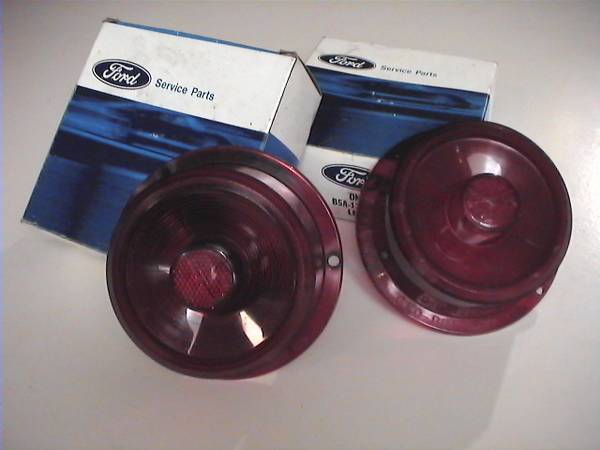 1955 Ford Tail Light Lens and OEM Boxes 1