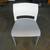 Steelcase Move Stacking Chair Upholstered Seat Arctic White 490410 2 thumbnail