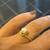 18K Italian Yellow Gold Ring (Size 6) with Natural Pearl 1 thumbnail