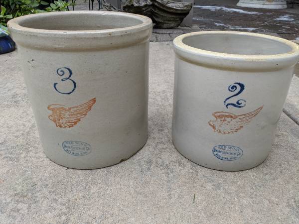 Red Wing Pottery Crocks 1