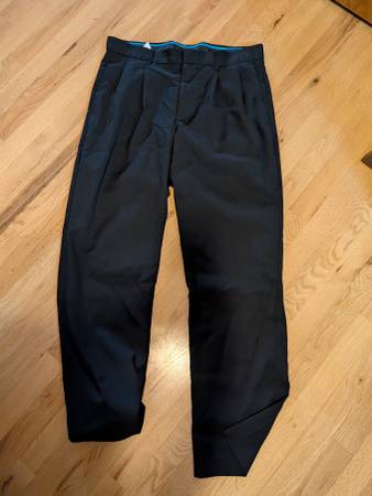 Men's Size 33x32 Black dress pants/slacks 1
