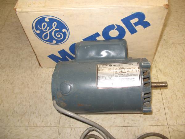Motor, GE Capacitor Start 3/4 HP - 120/230 Volt 1