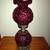 Antique Fenton Gone With the Wind Lamp 1 thumbnail