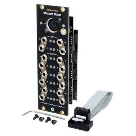 Hexinverter Mutant Brain MIDI TO CVコンバータ FS/FT: Hexinverter Mutant Brain MIDI-to-CV Eurorack Module