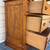 Solid Oak Chest with Oval Table Mirror 11 thumbnail