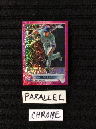 Corey Seager lot of Parallels, Chrome, Sparkles, 10 cards 1