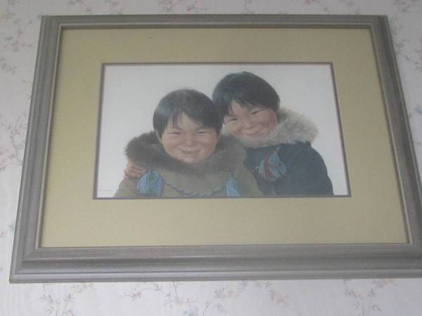 Two Framed Dorothy Francis prints of First Nations boys 1