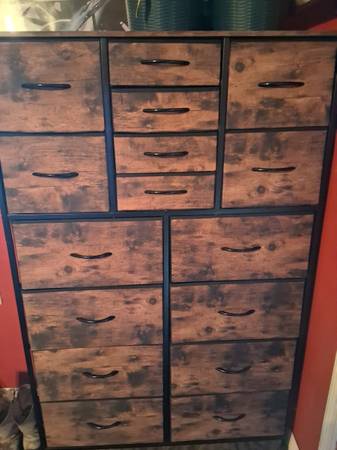 Tall Rustic Multi-Drawer Dresser 1