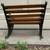 Mini 9" Cast Iron Wood Rocking Park Bench Toy, Doll House 15 thumbnail