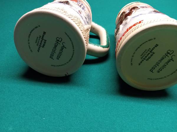 1996 Budweiser steins 1