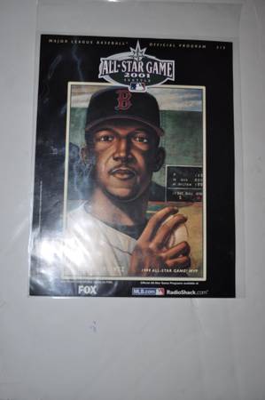 2001 BOSTON RED SOX PEDRO MARTINEZ FOX RADIOSHACK MLB ALL STAR GAME PH 1