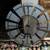 LARGE WINDMILL CLOCK 3 FEET ACROSS TIN, METAL WITH WOODEN NUMBERS 2 thumbnail