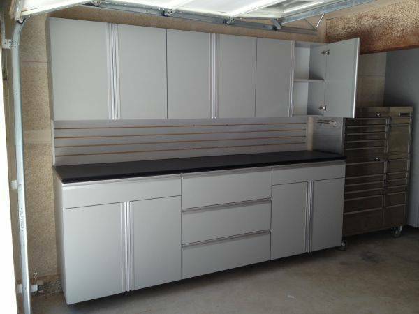 GARAGE CABINETS WITH WORKBENCH 1