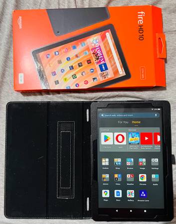 Último tablet Amazon Fire HD 10 de 10,1", 32 GB, 3 GB de RAM, funda plegable - $120 (Somerville)63471381716995121