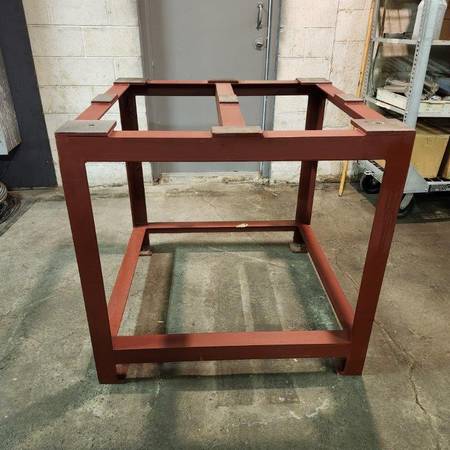 New All Steel Angle Iron Table Stand 42" x 42" x 40" High 1