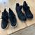 Black booties by Rocket Dog, fashion sneakers - ladies size 11 1 thumbnail