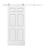 Paneled Wood and Metal Primed Barn Door Kit 36x80 2 thumbnail