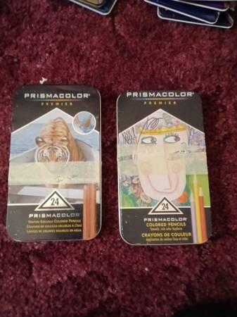 Prismacolor color pencils and water color pencils 1