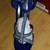 Women Platform High Heels Pumps Stilettos Blue Suede Party Shoes 3 thumbnail