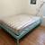 Full size painted solid wood bed frane 2 thumbnail