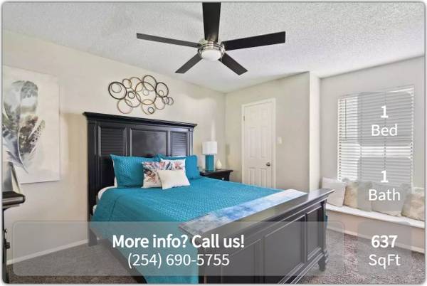 $819 / 1br - 637ft2 - Bark Bark! Let's go to the park! Pet Park onsite! (Kileen - Fort Cavazos)63843414376961121