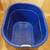 LARGE BLUE PLASTIC  BIN WITH ROPE HANDLES 2 thumbnail