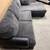 Plush Gray leather Sectional Sofa 3 thumbnail