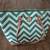 Dooney & Bourke Chevron large green and white leather tote bag 9 thumbnail