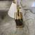 Vintage faux leather books gilded table lamp 8 thumbnail