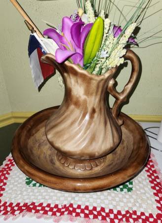 Water Pitcher And Wash Bowl 1