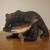 12" x 7" Japanese Kibori Kuma Carved Wood Bear 1 thumbnail